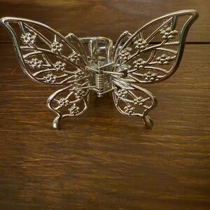 Silver Butterfly Hair Clip